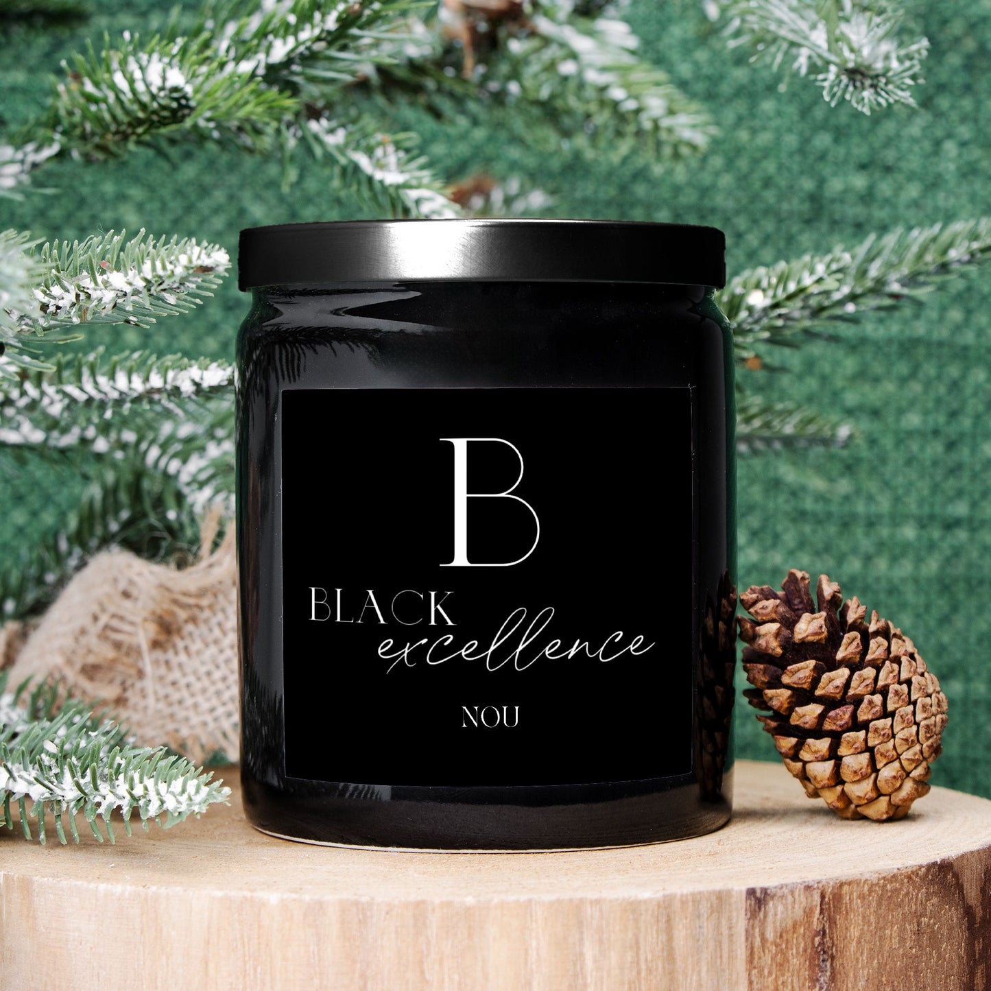 Black Excellence - 8oz Luxury Ceramic Candle