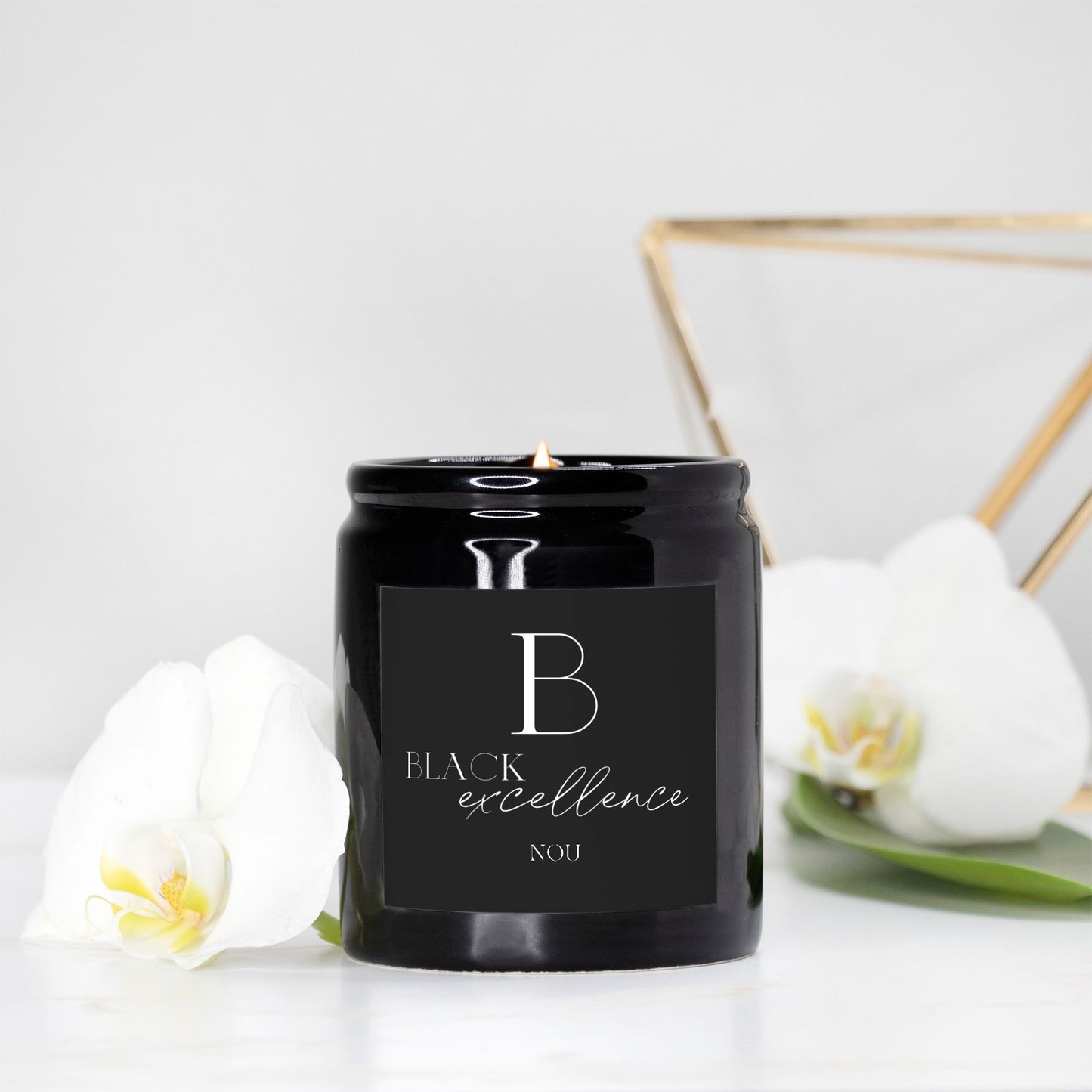 Black Excellence - 8oz Luxury Ceramic Candle