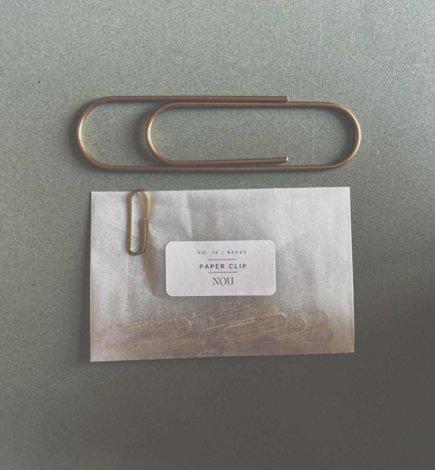 SOLID BRASS PAPERCLIPS