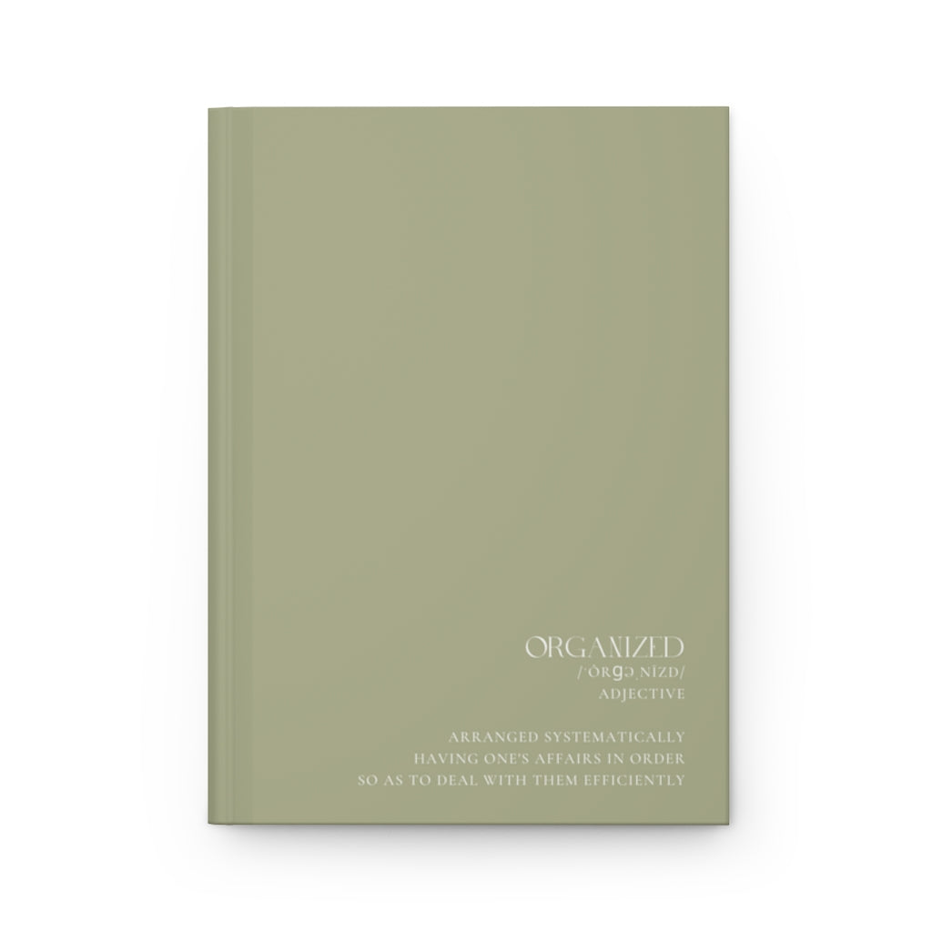 ORGANIZED Definition Journal Matte - Green