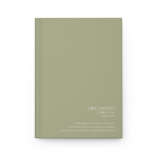 ORGANIZED Definition Journal Matte - Green