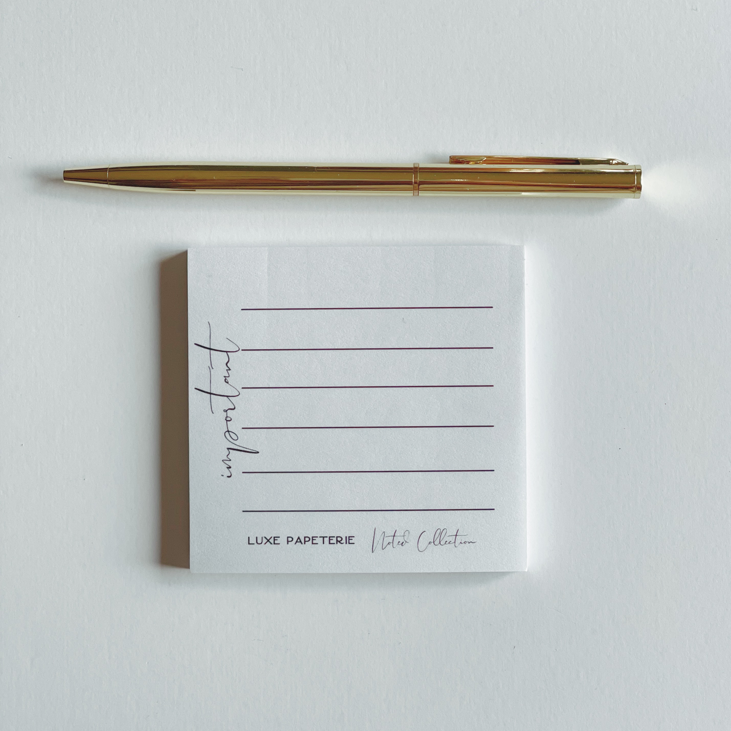 STICKY NOTE: IMPORTANT