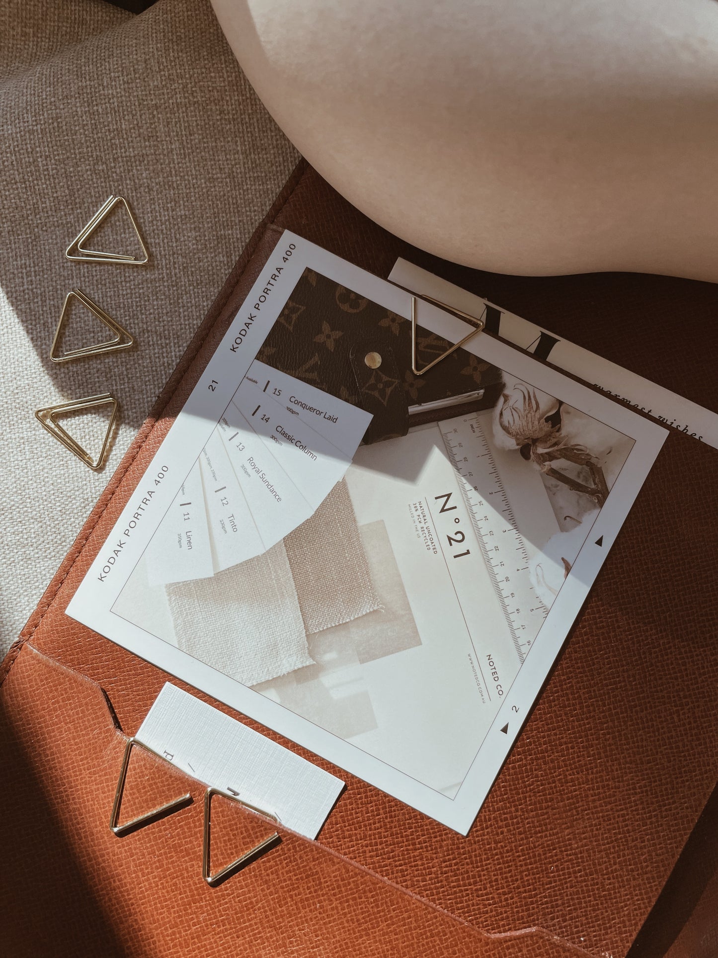 Triangle Archivist Gold Paper Clip