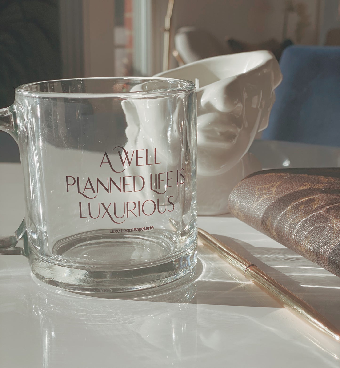 Luxe Lifestyle Mantra Mug Clear Coffee Mug