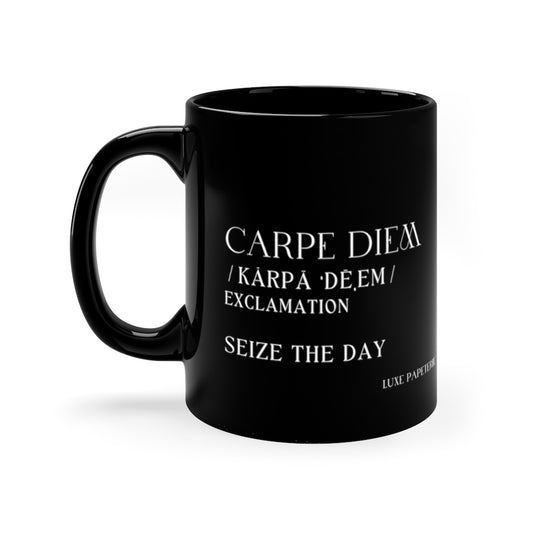 CARPE DIEM COFFEE MUG / CLOTH AND PAPER COFFEE MUG// DEFINITION SERIES // Clear Coffee MUG/ Coffee Lover / Best Coffee Mugs and Gifts / Law school gifts law student essentials / Coffee Enthusiast / Coffee Roaster / Luxury Coffee Mugs / Best Coffee / Coffee Cup Gifts / Clear Tea Mug / Best Tea Set / Nice Coffee Mugs / Luxe Papeterie / NOU PAPERGOODS / Coffee Collector