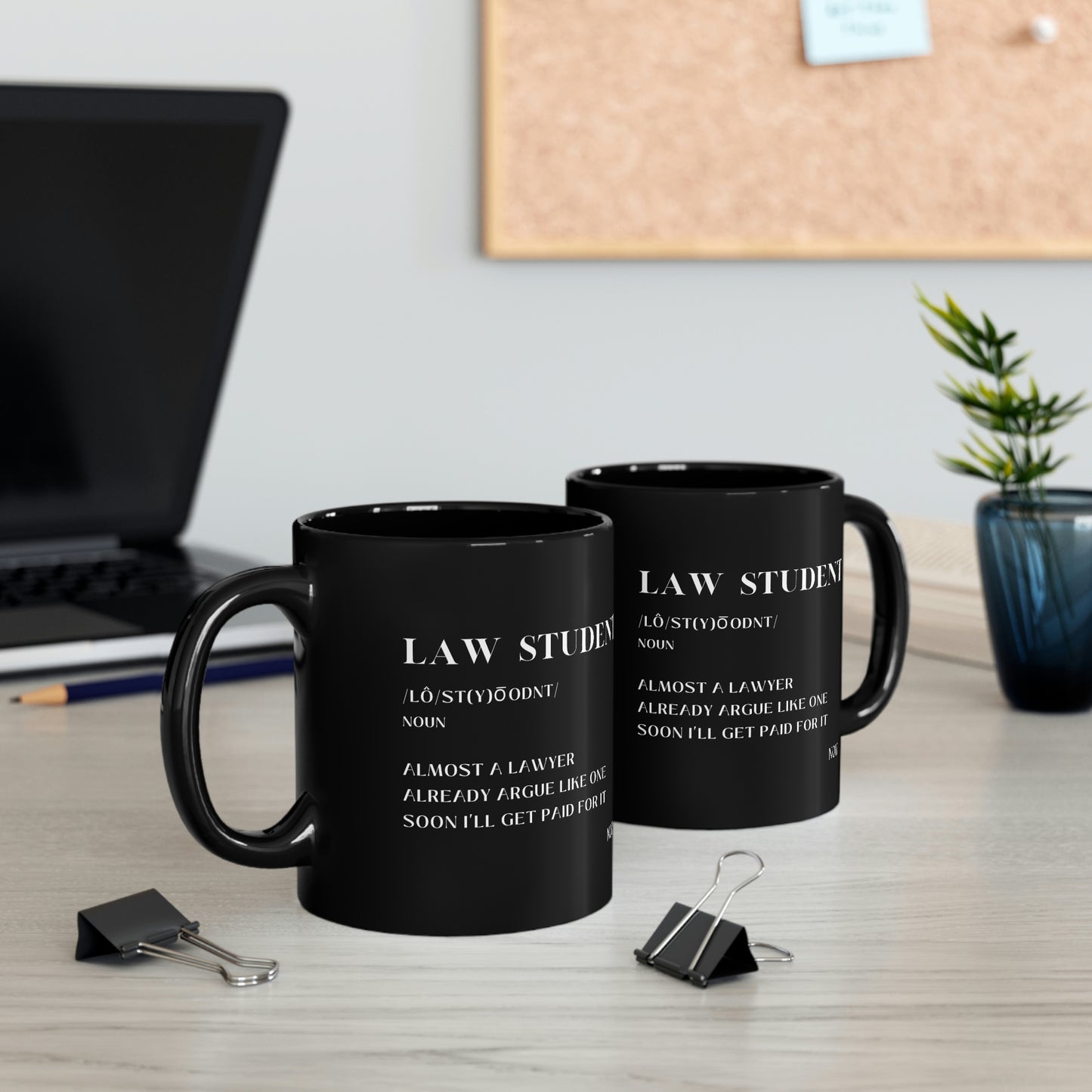 LAW STUDENT MUG / Definition Series / Clear Coffee Mug