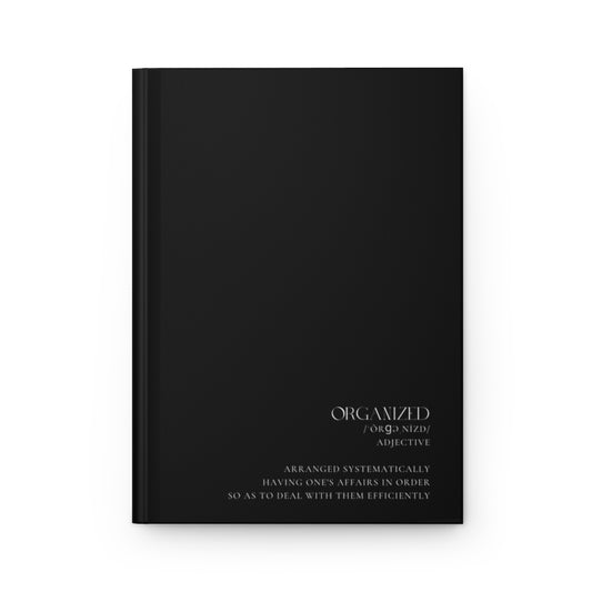 ORGANIZED Definition Journal Matte - Black