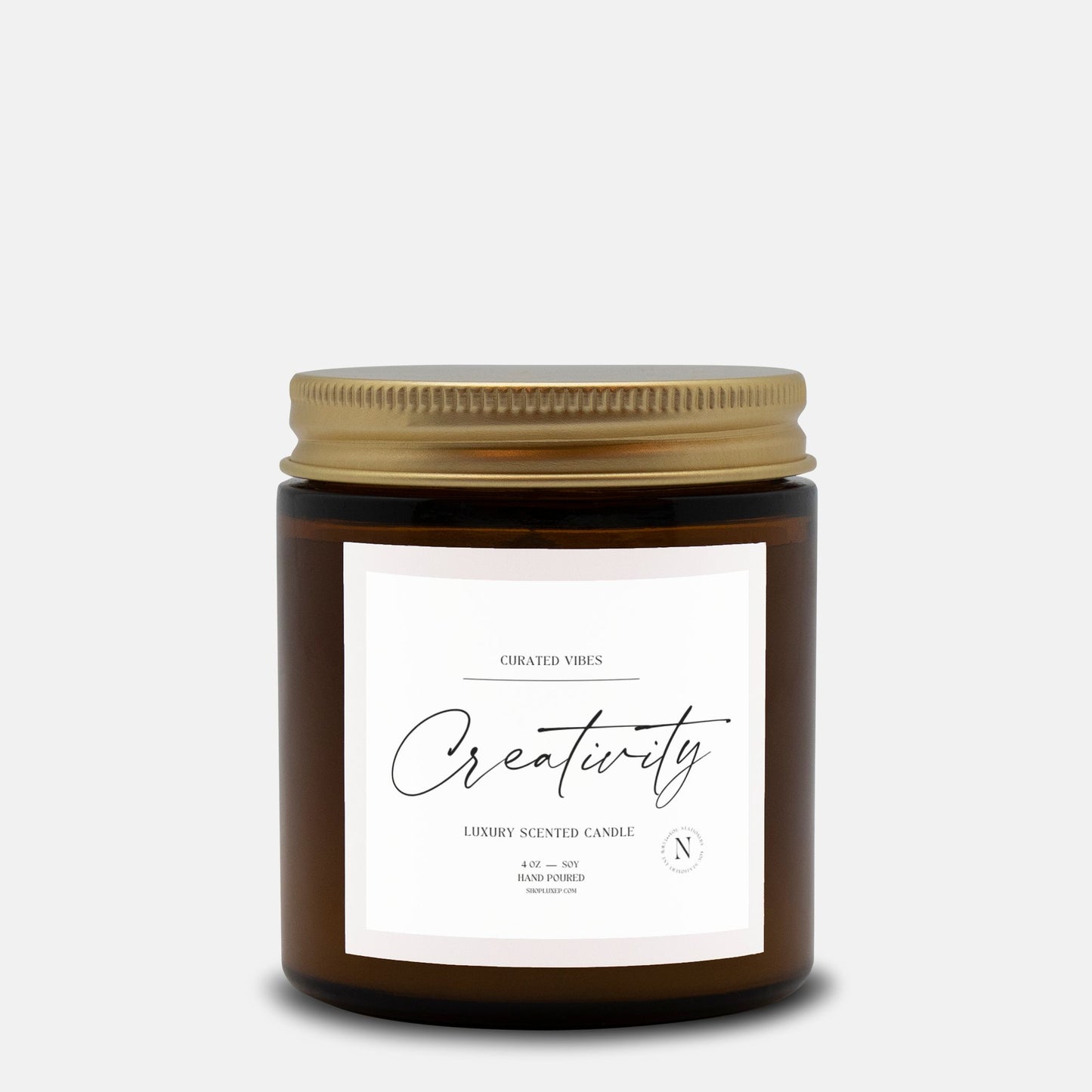 Creativity Candle Amber Jar 4oz