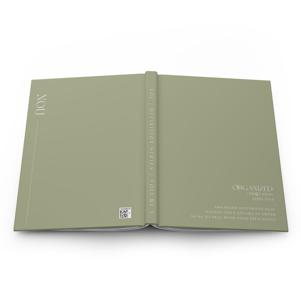 ORGANIZED Definition Journal Matte - Green