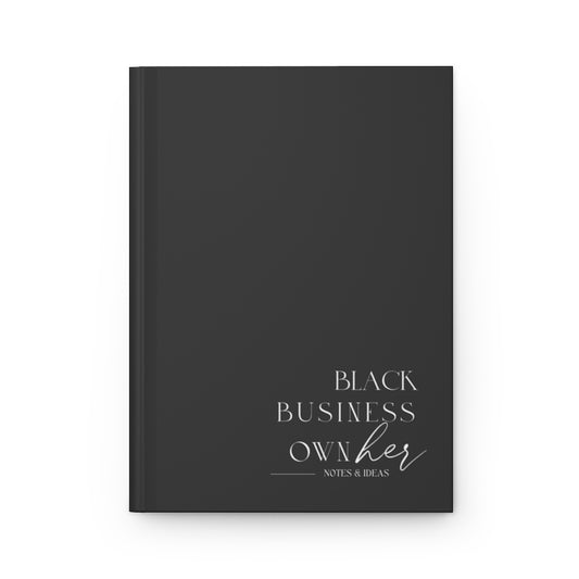 BLACK Business OwnHer Notebook - Journal - BLACK