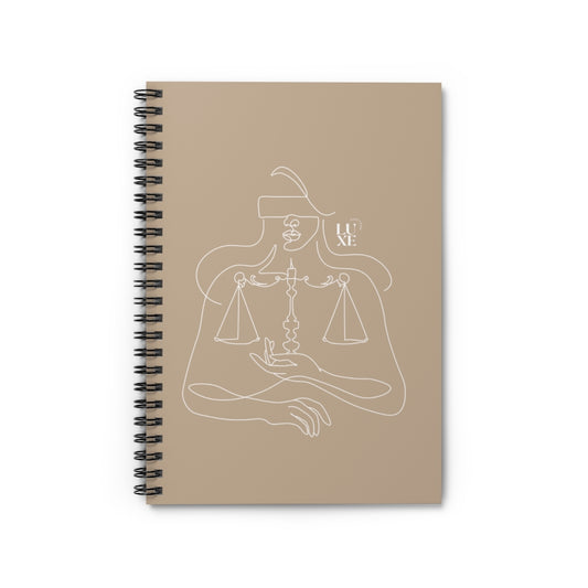 Lady Justice Notebook - Nude