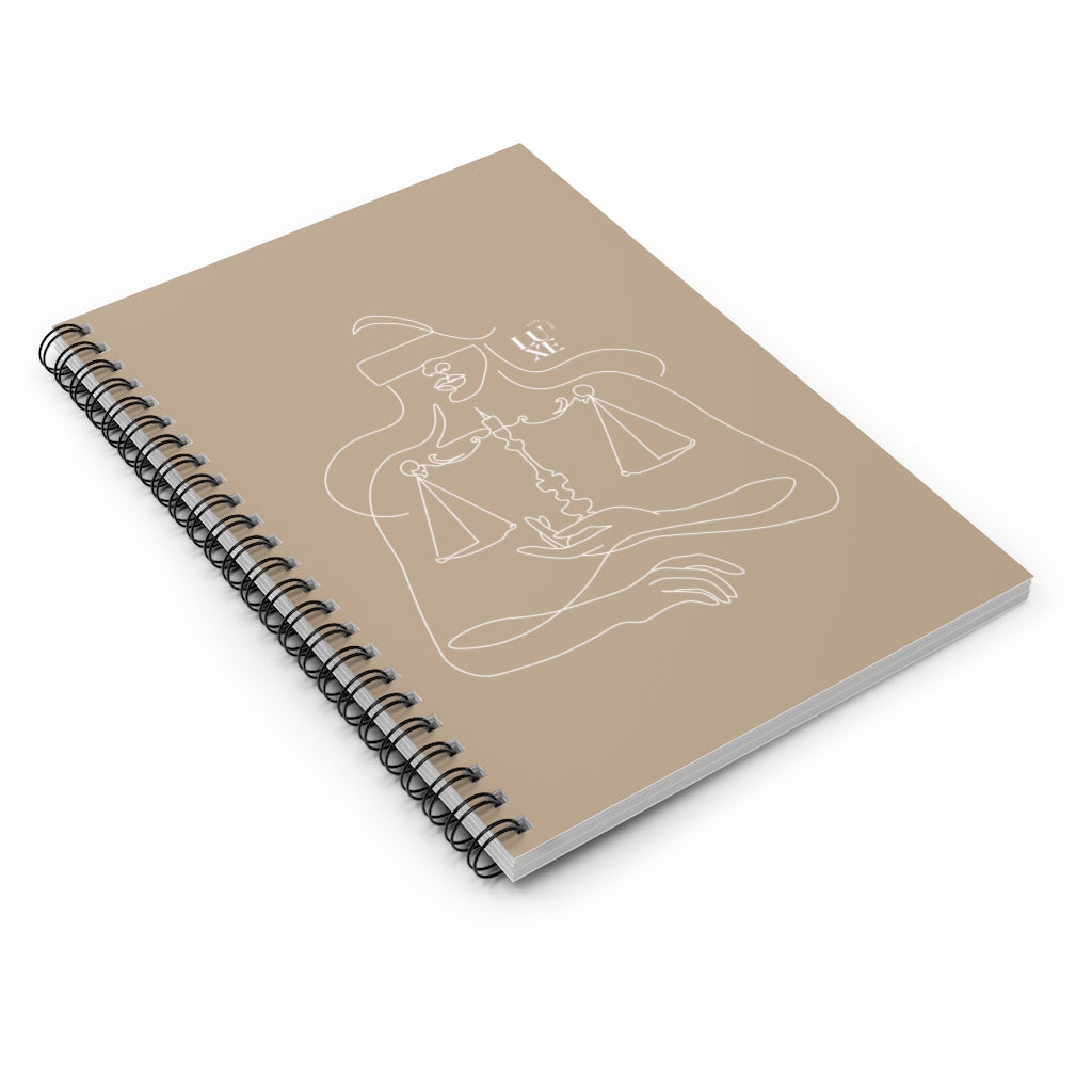 Lady Justice Notebook - Nude
