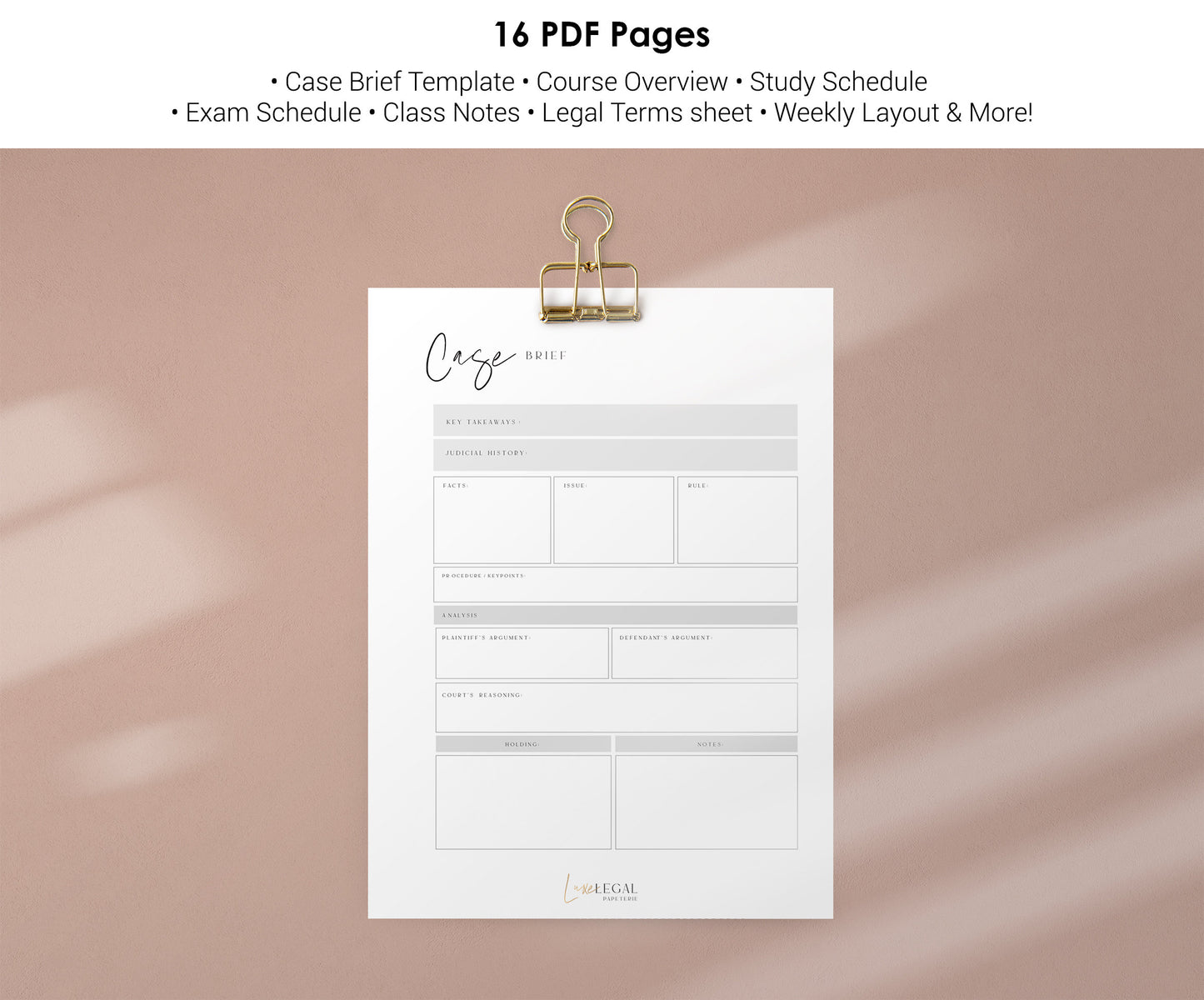 Law Student Planner | DIGITAL