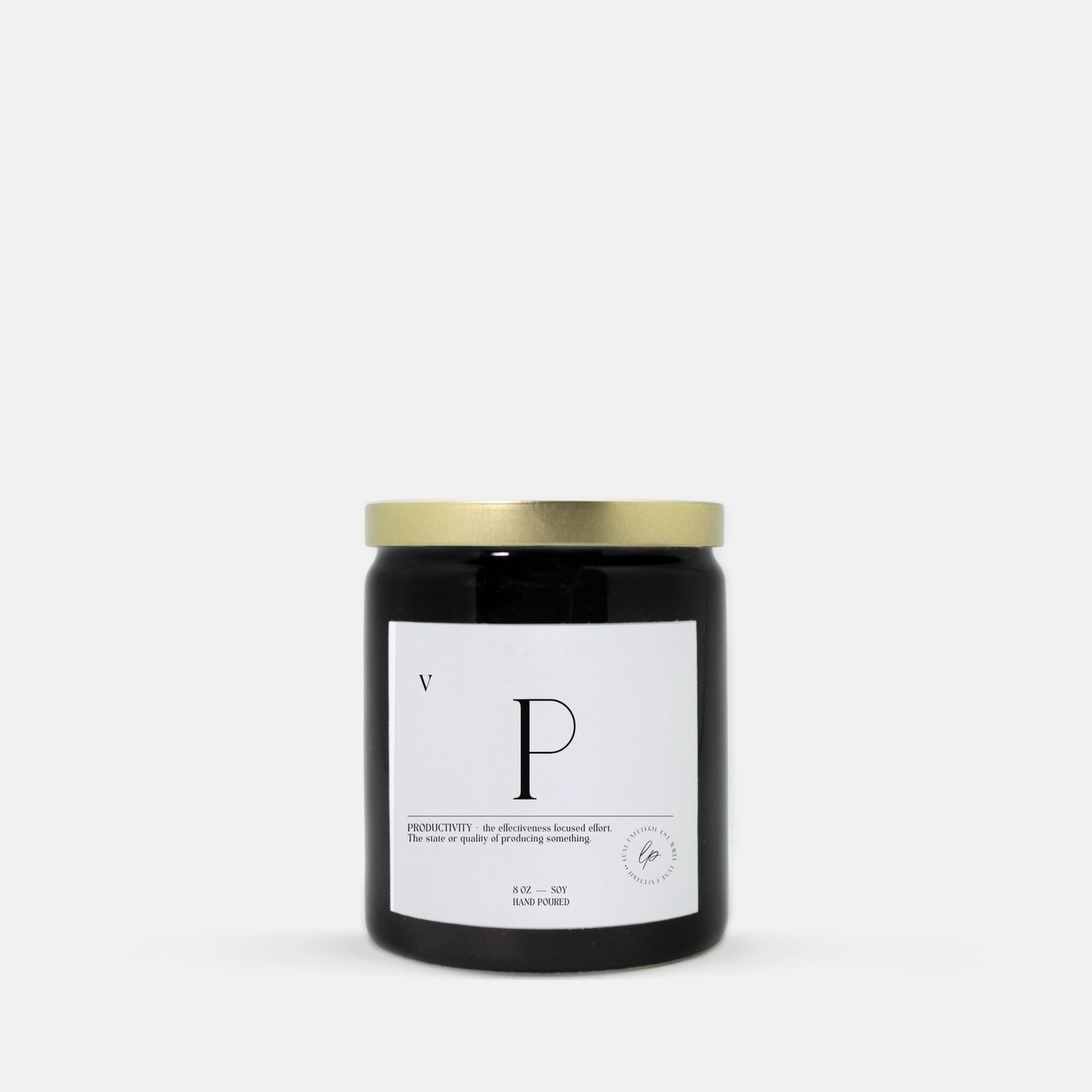 Productivity Ceramic (Black) Candle