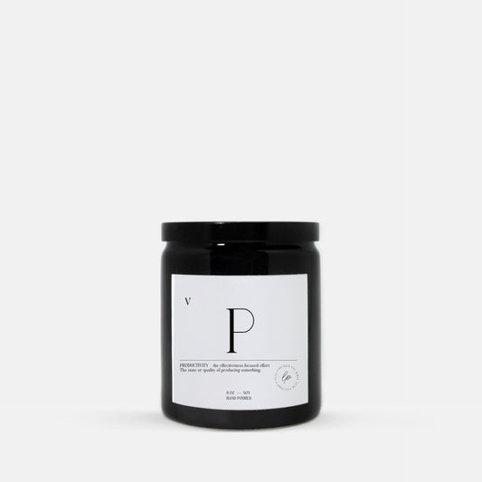 Productivity Ceramic (Black) Candle