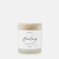 Healing Definition - Frosted Glass Candle (Hand Poured 11 oz)
