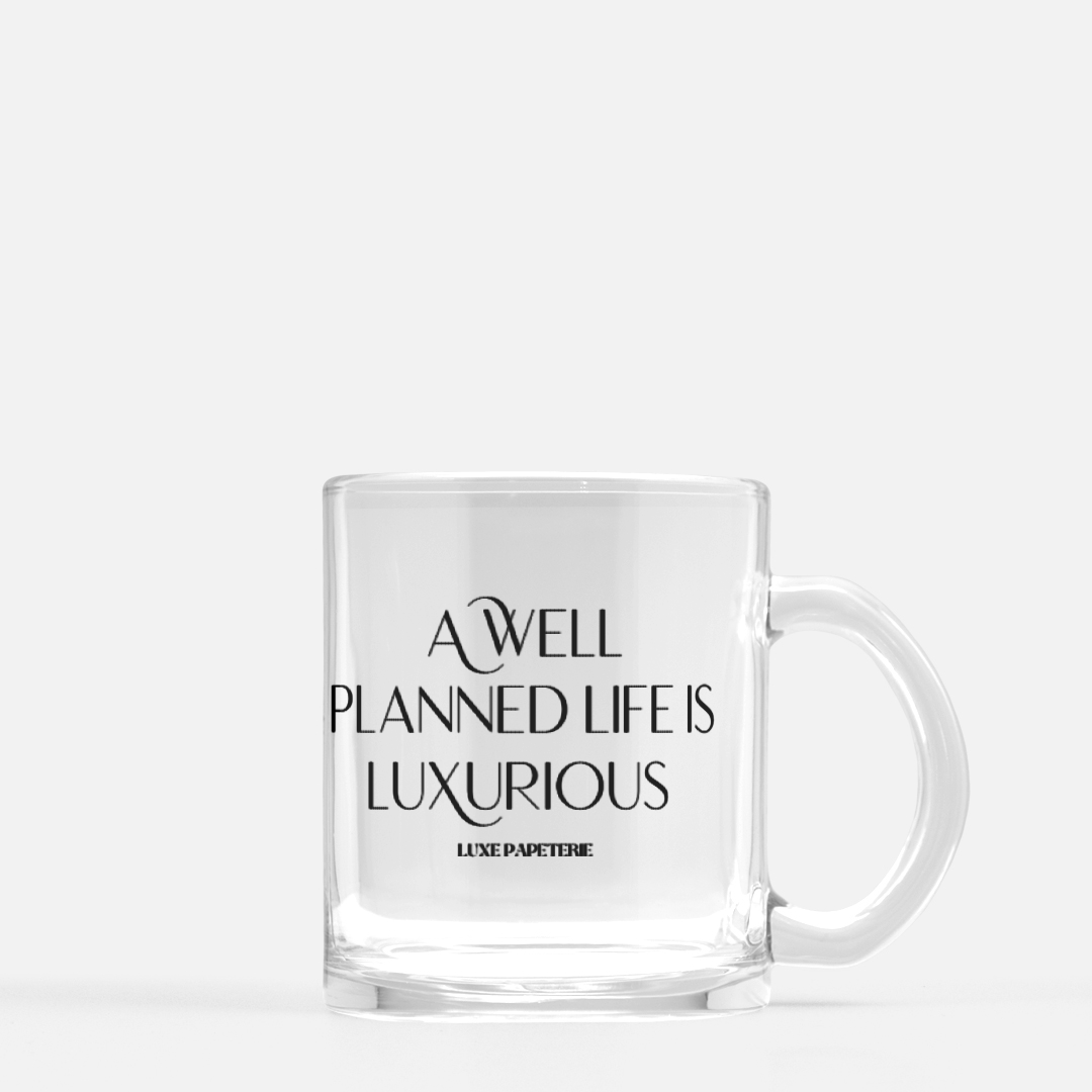 Luxe Lifestyle Mantra Mug Clear Coffee Mug