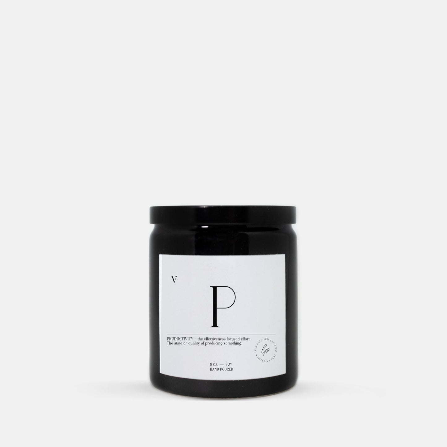 Productivity Ceramic (Black) Candle