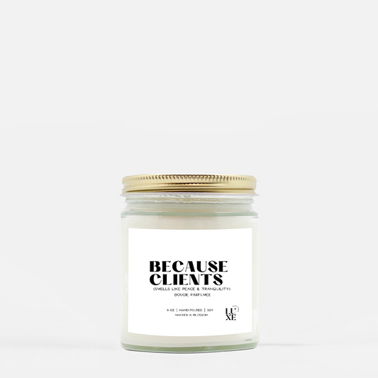 Because Clients | Lawyer Candle No 2