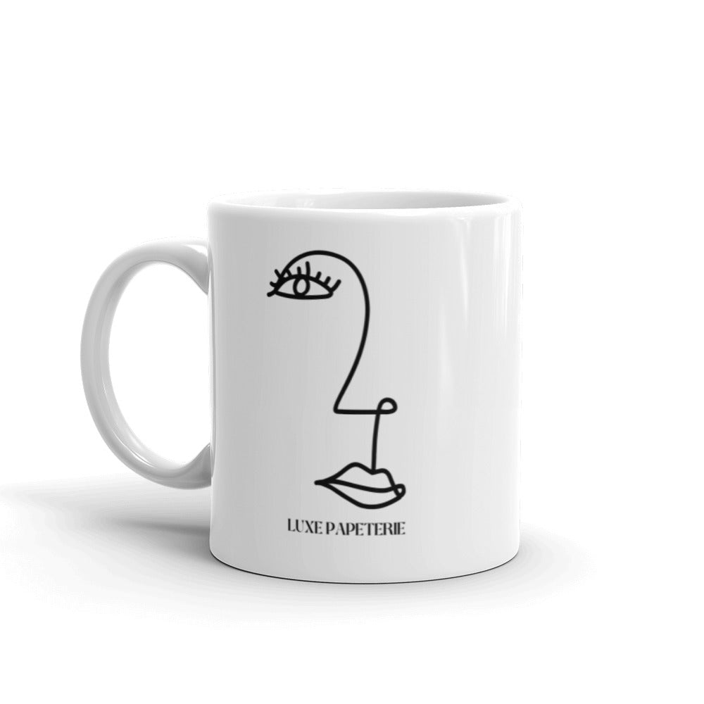 Fancy Luxe Lady Coffee Mug / Clear Coffee Mug / Cute Coffee Collection