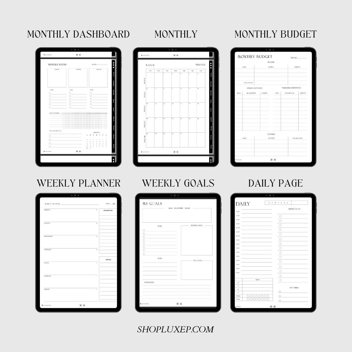 2023 Minimalist Digital Lifestyle Planner - Goodnotes 2023 planner - Noteability planner - 2023 ipad planner - 2023 Digital lifestyle planner - 2023 weekly planner - 2023 health tracker and planner 