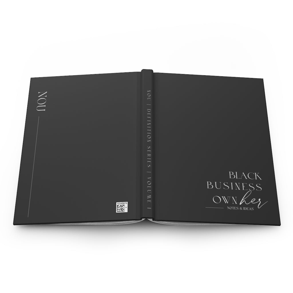 BLACK Business OwnHer Notebook - Journal - BLACK