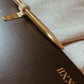 Gold pen loop - gold pen clip - brass pen clip - brass pen loop - luxury planner accessory - Gold planner accessory - Brass Pen - Luxe pen - Appointed Pen - OHTO - BEST PEN LOOP - Journal pen holder 
