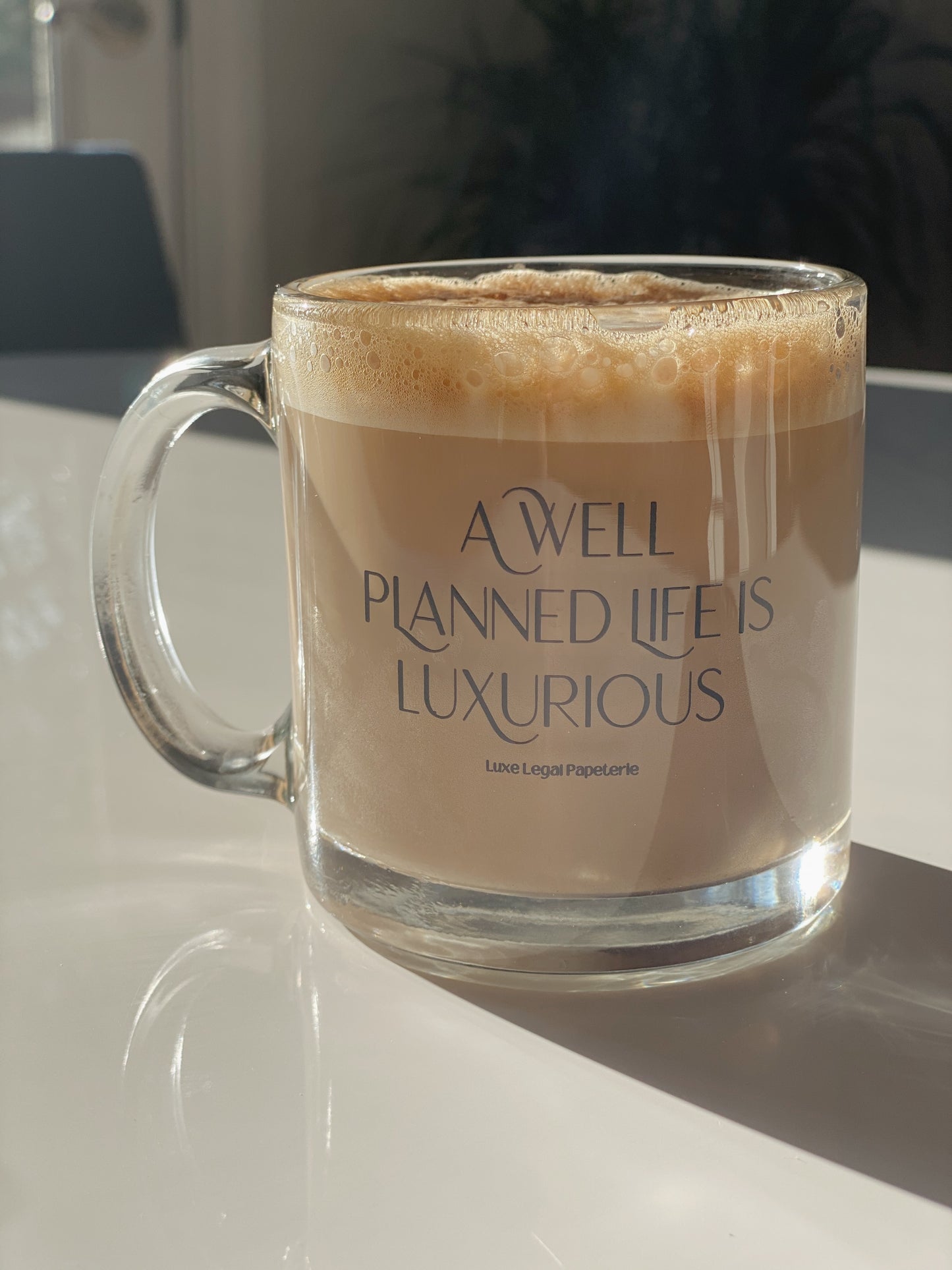 Luxe Lifestyle Mantra Mug Clear Coffee Mug