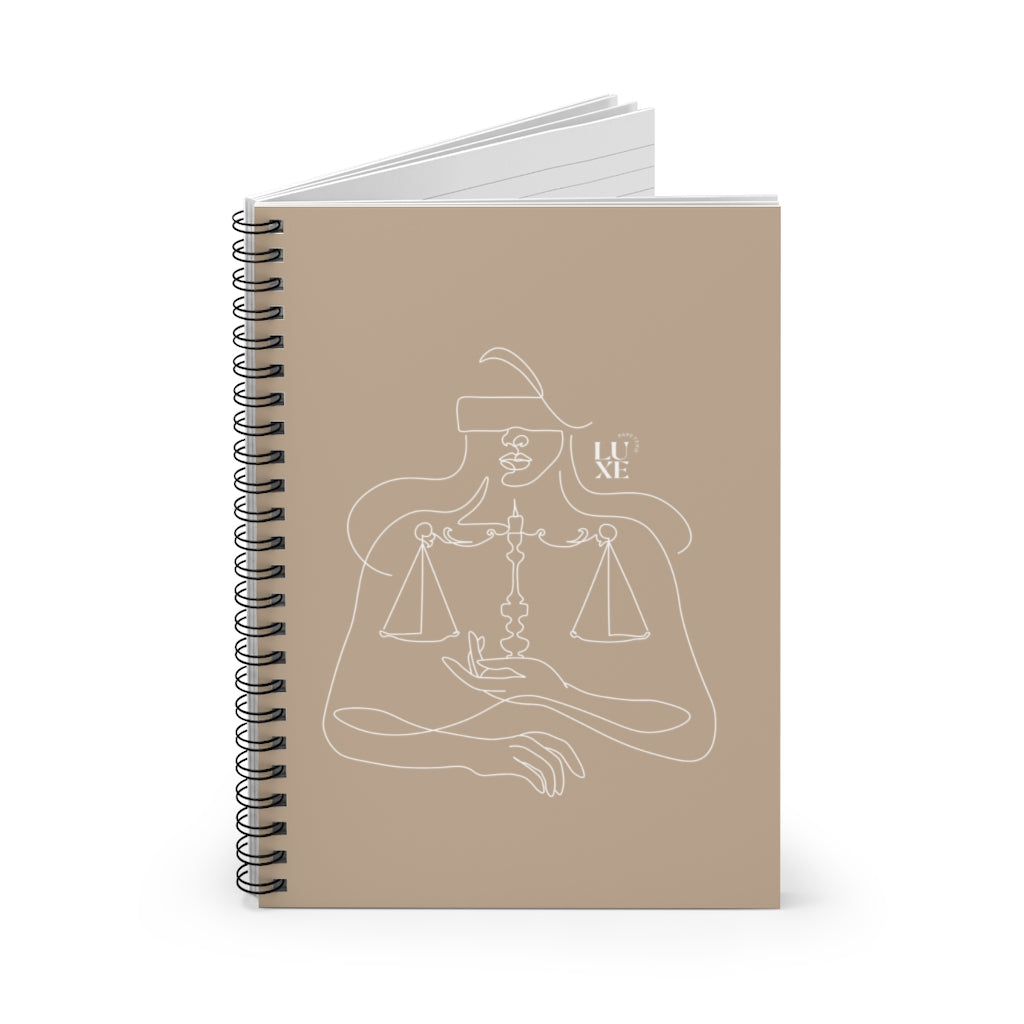 Lady Justice Notebook - Nude