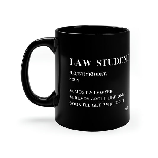 LAW STUDENT MUG / Definition Series / Clear Coffee Mug