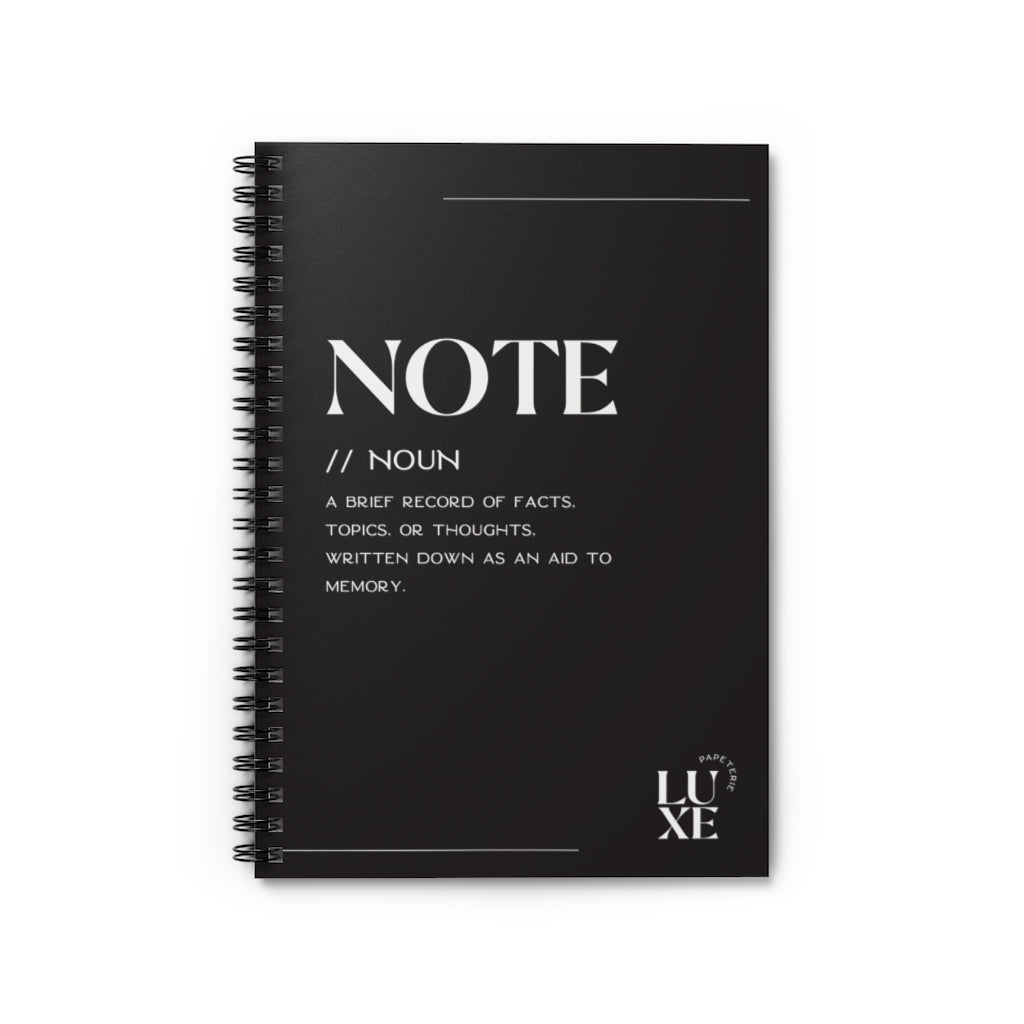 DEFINITION NOTEBOOK - BLACK