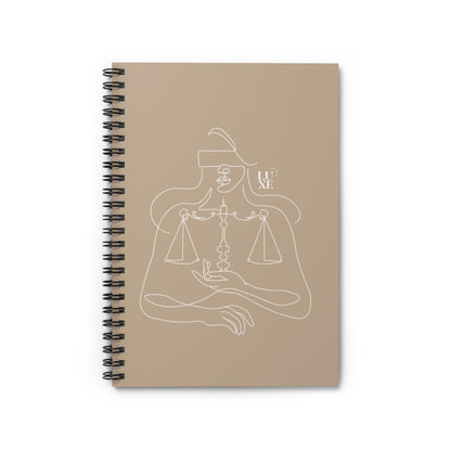 Lady Justice Notebook - Nude