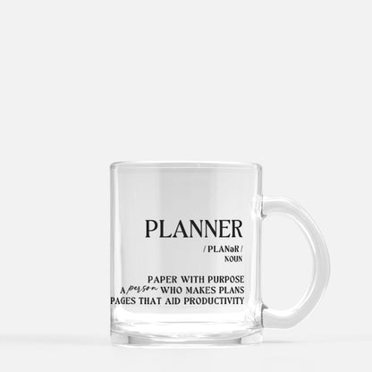 PLANNER / Definition Series / Clear Coffee Mug