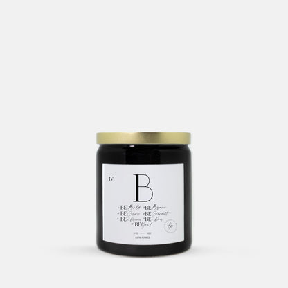 BE - Ceramic (Black) Candle