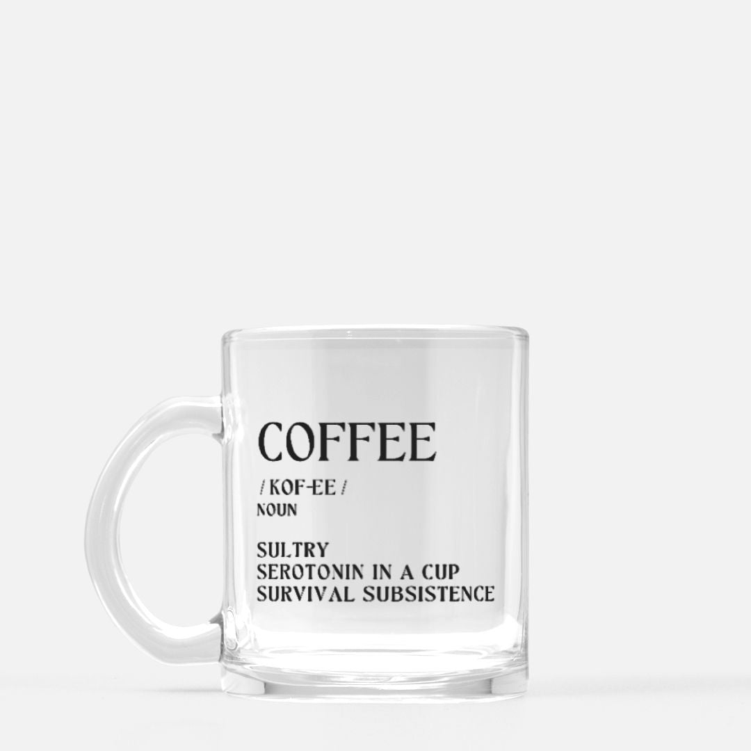 COFFEE \ Definition Mug Series \Clear Coffee Mug /COFFEE COLLECTOR MUG – NOU